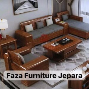 Kursi Tamu Sadewa – Minimalis Modern Full Kayu Jati TPK Pilihan