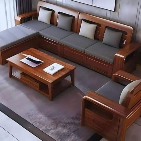 Kursi Tamu Sadewa – Minimalis Modern Full Kayu Jati TPK Pilihan - Gambar 3